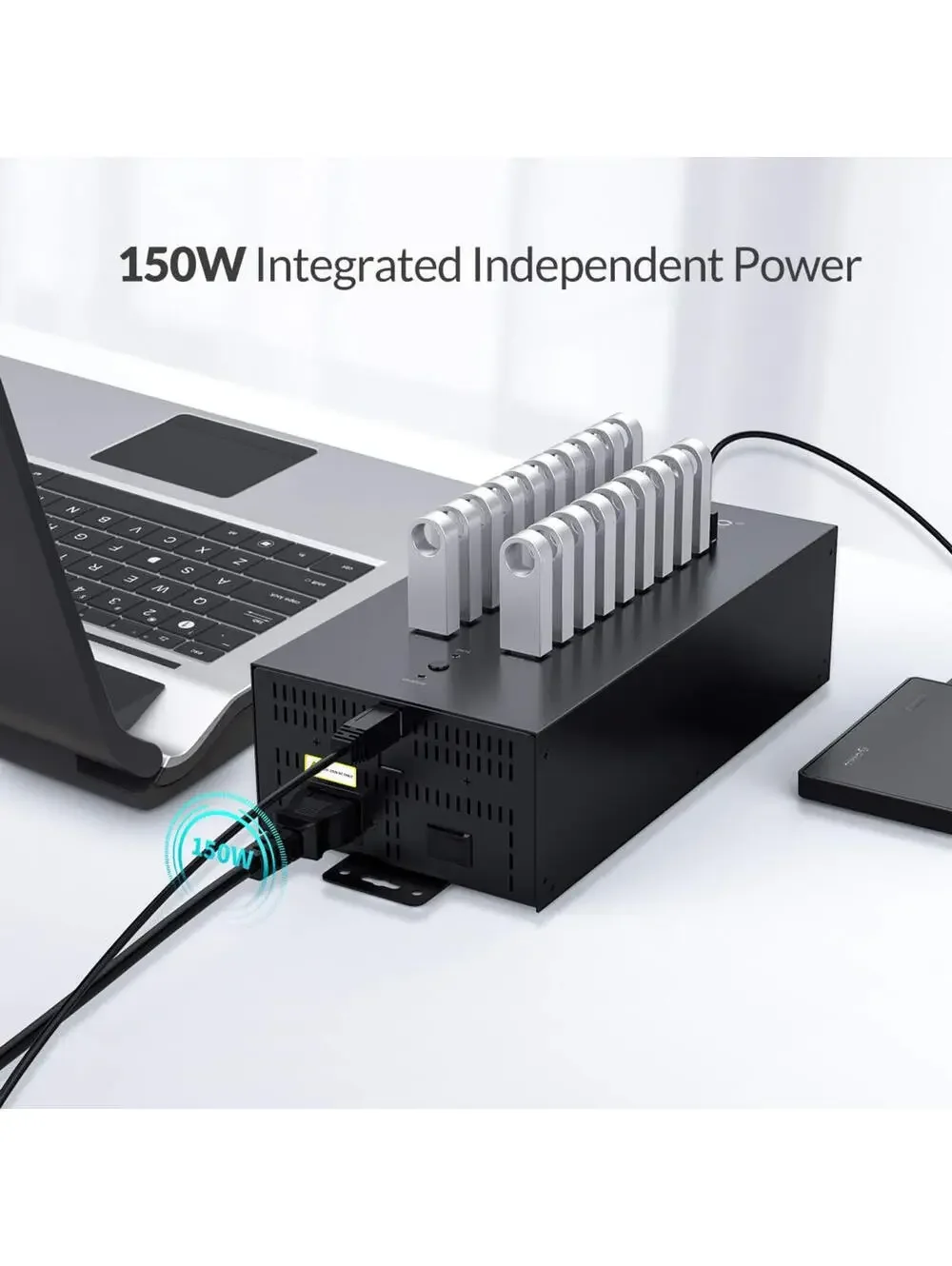 ORICO Industrial USB Hub 20 Ports Mountable 150W Powered Industrial Grade NEW